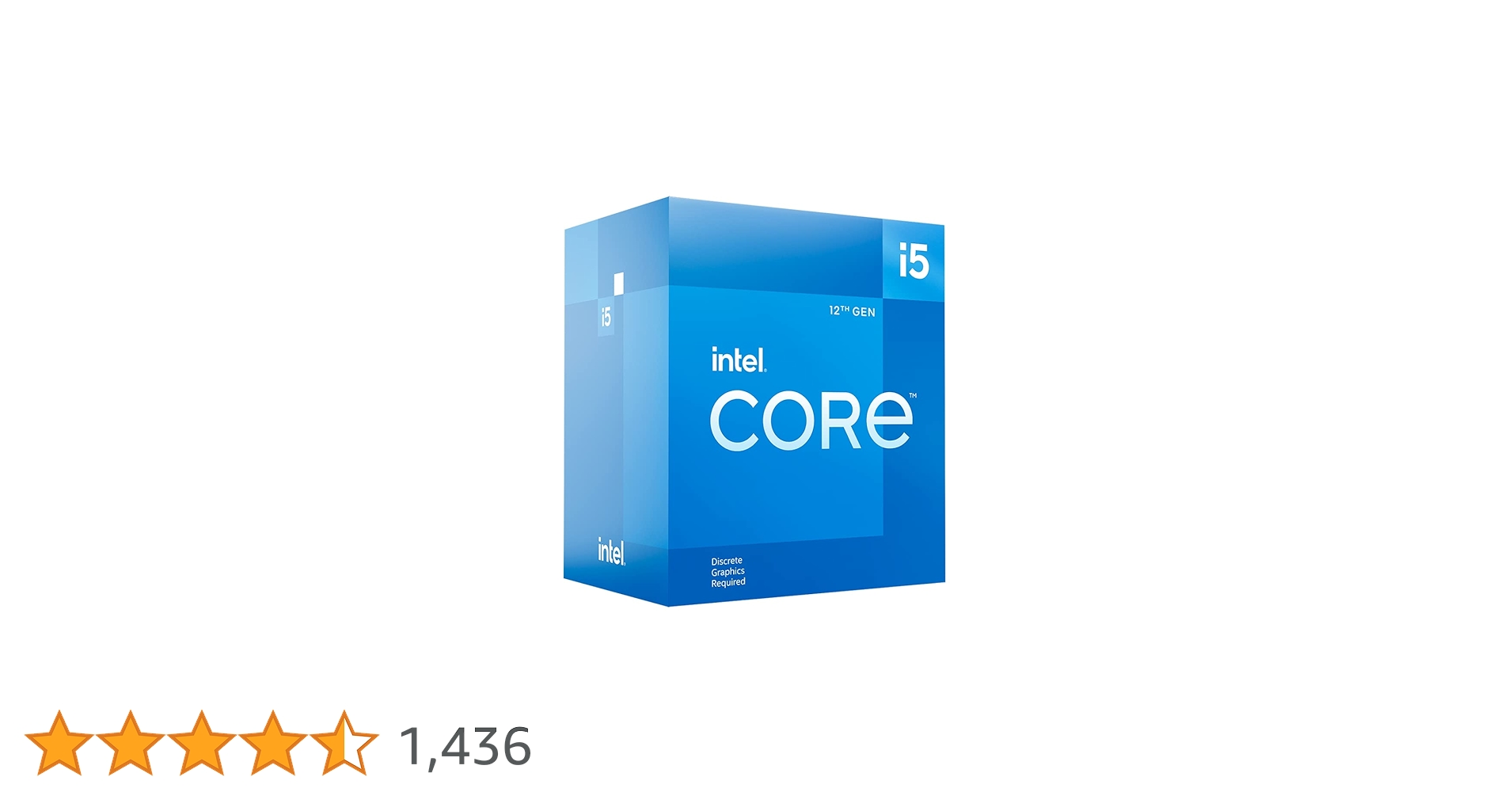 Intel Core i5-12400: 18M Cache, 4.40GHz Turbo processor
